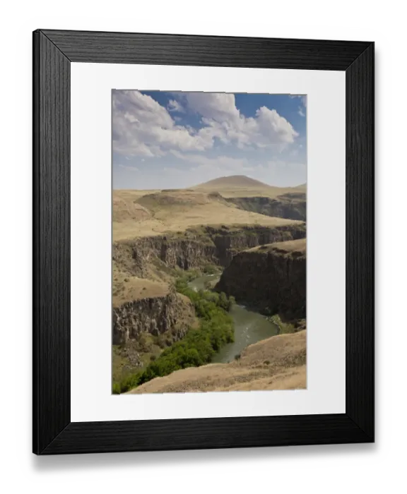 Framed Print : View of remote ruined medieval Armenian Turkish city, along River Akhourian forming border between Turkey and Armenia Framed Print : View of remote ruined medieval Armenian Turkish city, along River Akhourian forming border between Turkey and Armenia
