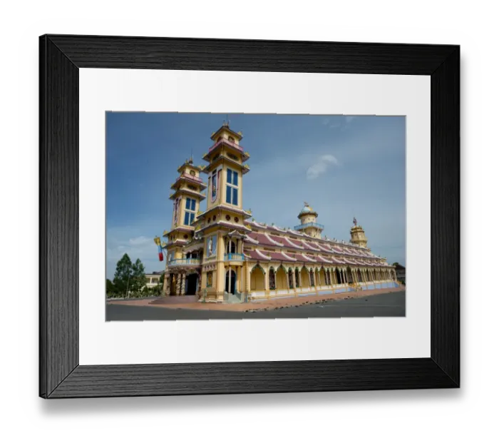 Framed Print : Cao Dai temple, Tay Ninh Holy See, Tay Ninh, Tay Ninh Province, Vietnam, December Framed Print : Cao Dai temple, Tay Ninh Holy See, Tay Ninh, Tay Ninh Province, Vietnam, December