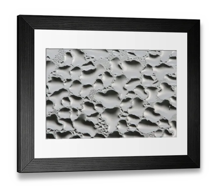 Framed Print : Pattern on window glass formed by condensation Framed Print : Pattern on window glass formed by condensation