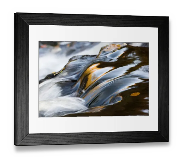 Framed Print : Abstract of cascade in mountain stream, Cumbria, England Framed Print : Abstract of cascade in mountain stream, Cumbria, England