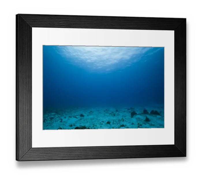 Framed Print : Sandy Bottom and Watersurface, Cozumel, Caribbean Sea, Mexico Framed Print : Sandy Bottom and Watersurface, Cozumel, Caribbean Sea, Mexico