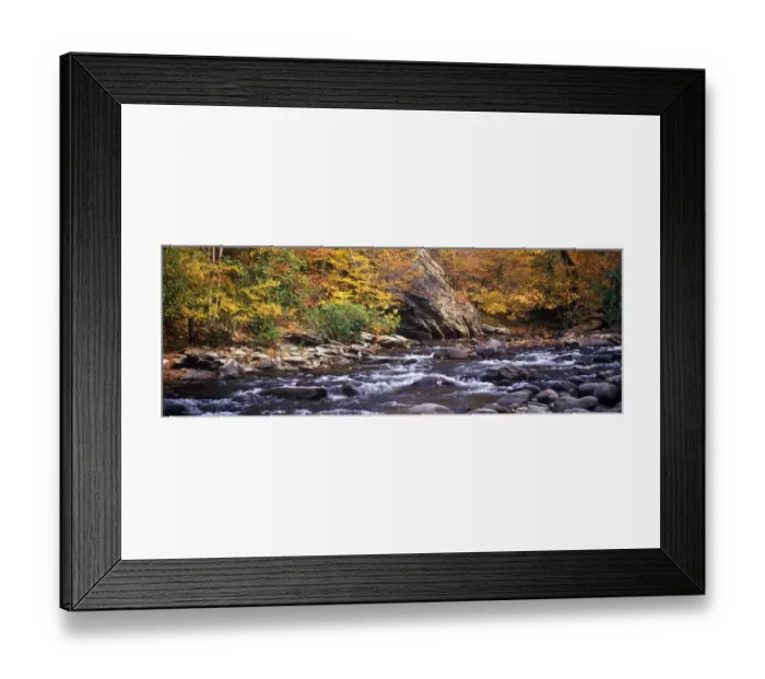 Framed Print : Tennessee Little River in Fall / Autum colour - Great Smoky Mountains National Park, Tennessee