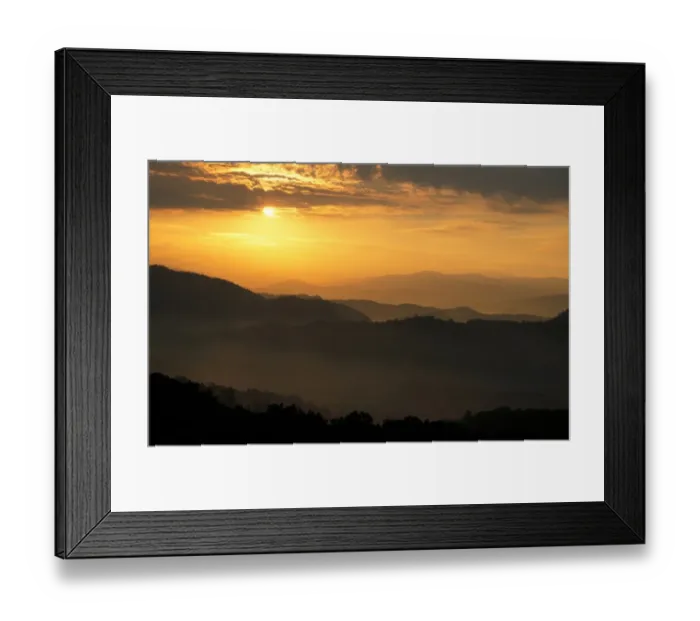 Framed Print : Tennessee Sunrise on Foothills Parkway, Great Smoky Mountains, Tennessee Framed Print : Tennessee Sunrise on Foothills Parkway, Great Smoky Mountains, Tennessee