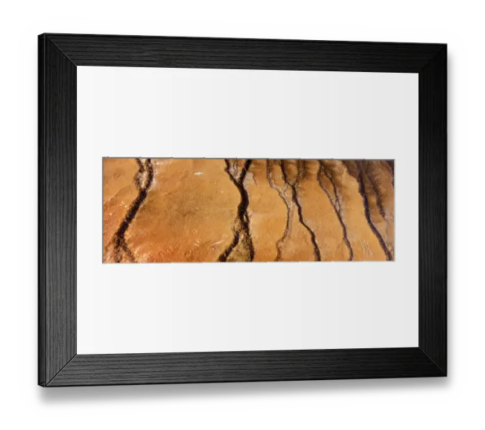 Framed Print : Yellowstone Bacteria and mineral traces such as iron oxide colour thermal run offs - Yellowstone Framed Print : Yellowstone Bacteria and mineral traces such as iron oxide colour thermal run offs - Yellowstone