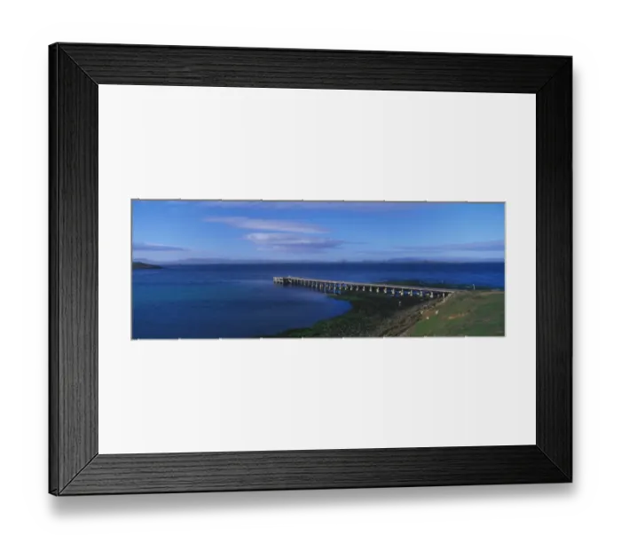 Framed Print : Falkland Islands Landing pier at Pebble Island Settlement - Falklands