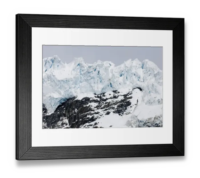 Framed Print : View of hanging glacier, Bertrab Glacier, Gold Harbour, South Georgia, november Framed Print : View of hanging glacier, Bertrab Glacier, Gold Harbour, South Georgia, november