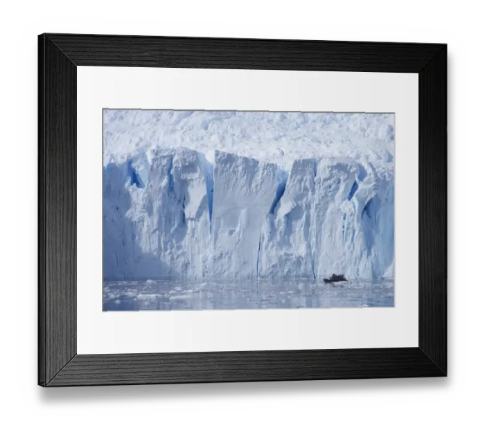 Framed Print : Tourists on Zodiac inflatable boat in front of coastal glacier terminus, Neko Harbour, Antarctic Peninsula, Antarctica Framed Print : Tourists on Zodiac inflatable boat in front of coastal glacier terminus, Neko Harbour, Antarctic Peninsula, Antarctica