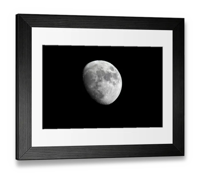 Framed Print : Waxing Moon, viewed from northern hemisphere at night, Ellerstadt, Rhineland-Palatinate, Germany Framed Print : Waxing Moon, viewed from northern hemisphere at night, Ellerstadt, Rhineland-Palatinate, Germany