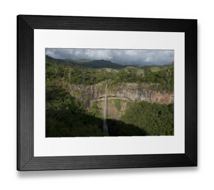 Framed Print : Chamarel Waterfall from St. Denis and Viande Salee Rivers, Black River Gorges N. P. Black River District, West Mauritius Framed Print : Chamarel Waterfall from St. Denis and Viande Salee Rivers, Black River Gorges N. P. Black River District, West Mauritius
