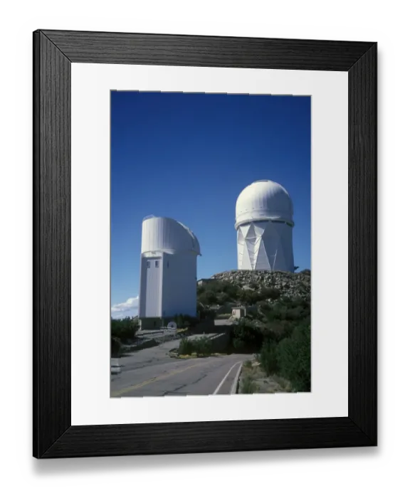 Framed Print : Astronomy Observatory. 2. 3 & 4 (Mayall) Meter Telescopes at Kitt Peak, Arizona, USA Framed Print : Astronomy Observatory. 2. 3 & 4 (Mayall) Meter Telescopes at Kitt Peak, Arizona, USA
