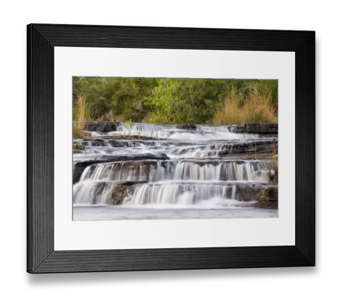 Framed Print : Cascading river, Karfiguela Cascades, Banfora, Comoe Province, Burkina Faso