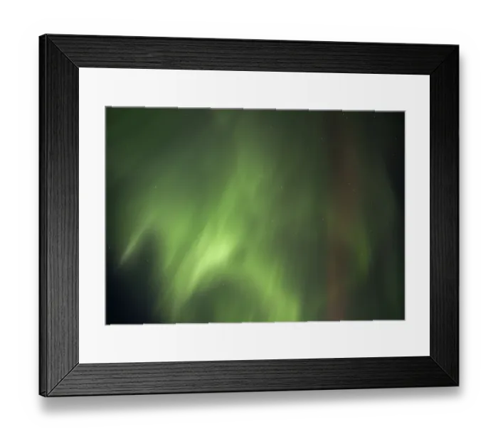 Framed Print : Aurora Borealis at night, Finland, february Framed Print : Aurora Borealis at night, Finland, february