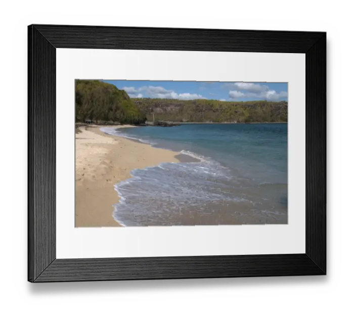 Framed Print : View of sandy beach, Southwest Mauritius Framed Print : View of sandy beach, Southwest Mauritius