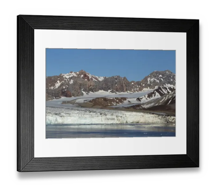Framed Print : View of coastal glacier terminus, Fourteenth July Glacier, Spitsbergen, Svalbard Framed Print : View of coastal glacier terminus, Fourteenth July Glacier, Spitsbergen, Svalbard
