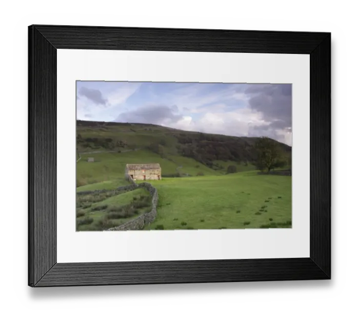 Framed Print : View of stone barn, drystone walls and hillside, Keld, Swaledale, Yorkshire Dales N. P. North Yorkshire, England, october Framed Print : View of stone barn, drystone walls and hillside, Keld, Swaledale, Yorkshire Dales N. P. North Yorkshire, England, october