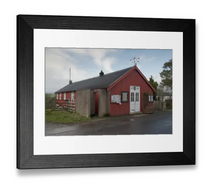 Framed Print : Village hall, Kings Meaburn Village Institute, Cumbria, England, january