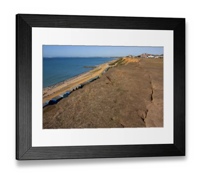 Framed Print : Coastal cliff erosion, Barton on Sea, Hampshire, England, september Framed Print : Coastal cliff erosion, Barton on Sea, Hampshire, England, september