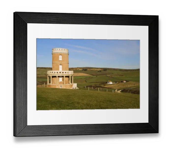Framed Print : Clavel Tower, after it was moved inland to avoid falling over cliff, Kimmeridge, Dorset, England, december