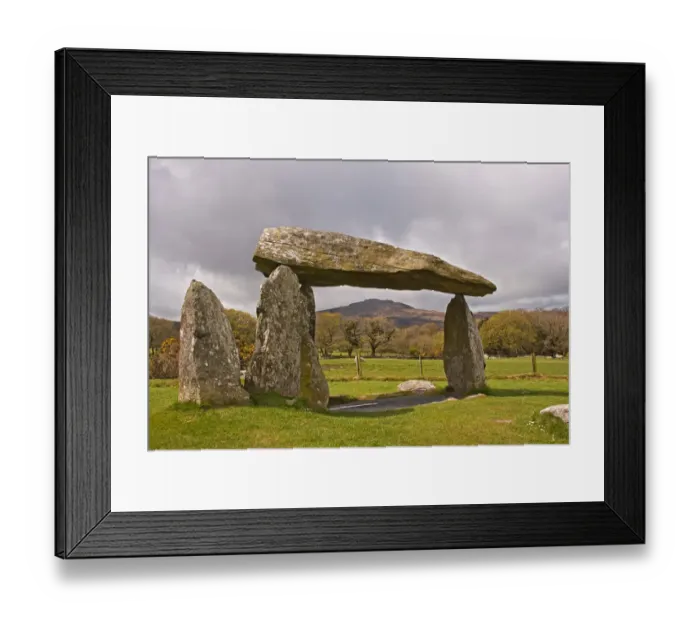Framed Print : Neolithic dolmen, Pentre Ifan Dolmen, Pembrokeshire, Wales, april Framed Print : Neolithic dolmen, Pentre Ifan Dolmen, Pembrokeshire, Wales, april