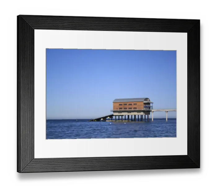 Framed Print : View of lifeboat boathouse, Bembridge Lifeboat Station, Bembridge, Isle of Wight, England, june Framed Print : View of lifeboat boathouse, Bembridge Lifeboat Station, Bembridge, Isle of Wight, England, june