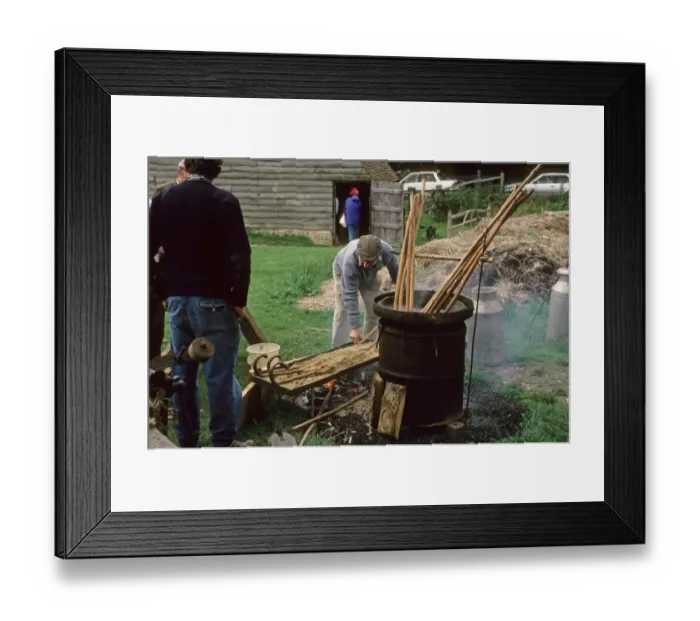 Framed Print : Walking stick making, man using traditional methods, Singleton, Sussex, England Framed Print : Walking stick making, man using traditional methods, Singleton, Sussex, England