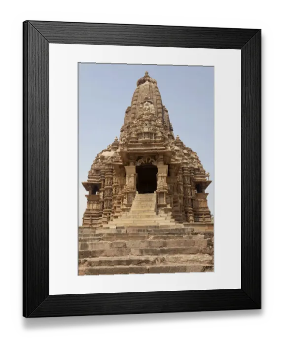 Framed Print : Chandella dynasty temple, Khajuraho, Madhya Pradesh, India