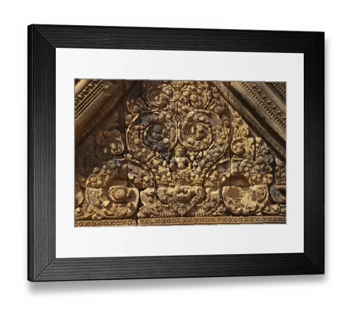Framed Print : Bas-relief in Khmer Hindu temple, Banteay Srei, Angkor, Siem Riep, Cambodia Framed Print : Bas-relief in Khmer Hindu temple, Banteay Srei, Angkor, Siem Riep, Cambodia