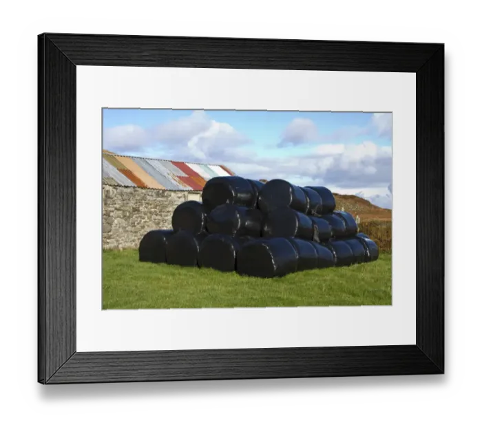 Framed Print : Grass silage is usually produced by stock farmers two or three times a year Framed Print : Grass silage is usually produced by stock farmers two or three times a year