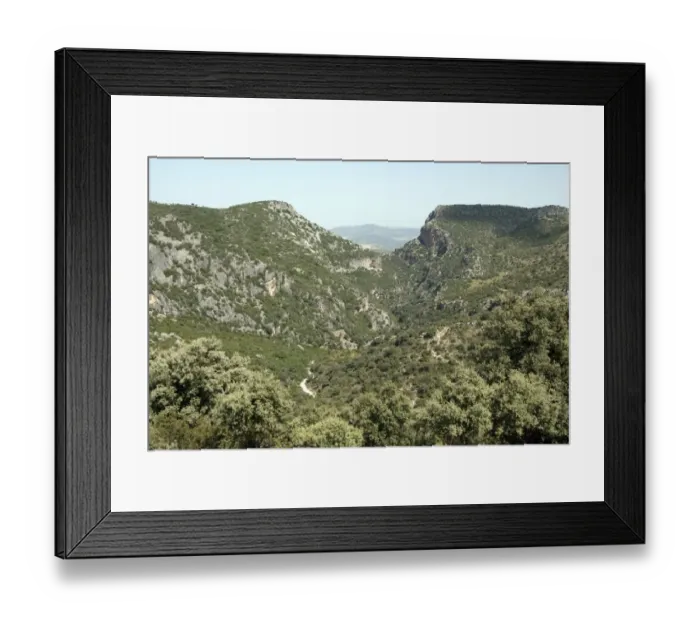 Framed Print : Garganta Verde, Sierra de Grazalema - Andalucia, Spain