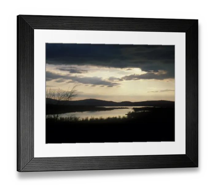Framed Print : Kilpisjarvi Lake, North West Finland. Taken late evening in May, land of the midnight sun