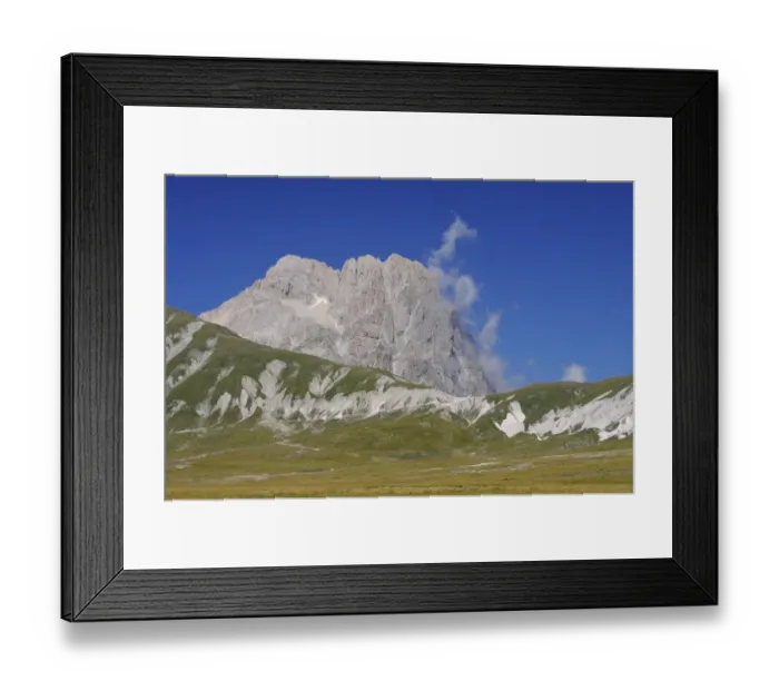 Framed Print : View of mountain peak, Corno Grande, Gran Sasso, Gran Sasso N. P. Apennines, Abruzzo, Italy, august Framed Print : View of mountain peak, Corno Grande, Gran Sasso, Gran Sasso N. P. Apennines, Abruzzo, Italy, august