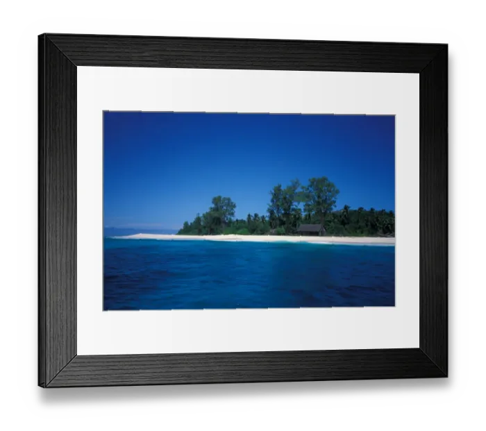 Framed Print : Seychelles Cousin Island viewed from the sea, Seychelles Framed Print : Seychelles Cousin Island viewed from the sea, Seychelles