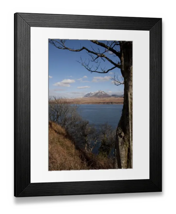 Framed Print : The snow covered Paps of Jura viewed over the Sound of Islay Framed Print : The snow covered Paps of Jura viewed over the Sound of Islay