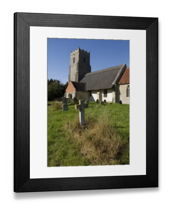 Framed Print : St Botolphs church Iken Suffolk by the River Alde Framed Print : St Botolphs church Iken Suffolk by the River Alde
