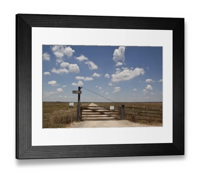 Framed Print : One of many park gates into the Coto Donana national Park Spain Framed Print : One of many park gates into the Coto Donana national Park Spain