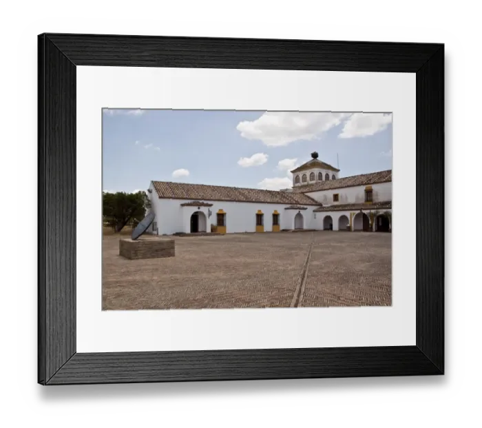Framed Print : Coto Donana, courtyard of the visitor centre, El Acebuche Framed Print : Coto Donana, courtyard of the visitor centre, El Acebuche