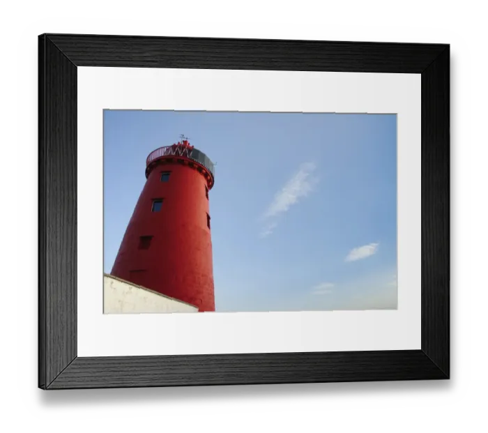 Framed Print : Lighthouse on sea wall protecting harbour entrance, Poolbeg Lighthouse, Great South Wall, Dublin Port, Dublin Bay Framed Print : Lighthouse on sea wall protecting harbour entrance, Poolbeg Lighthouse, Great South Wall, Dublin Port, Dublin Bay
