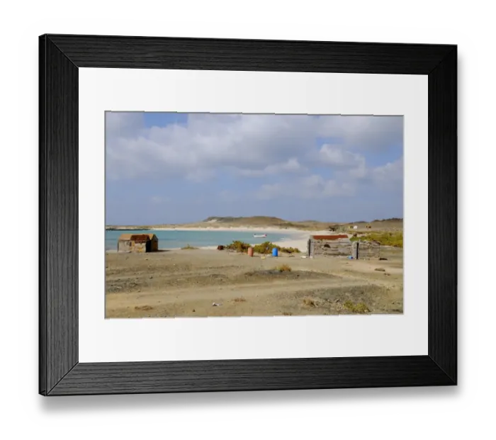 Framed Print : View of coastal fishing village, Abd el-Kuri Island, Socotra, Yemen, april Framed Print : View of coastal fishing village, Abd el-Kuri Island, Socotra, Yemen, april