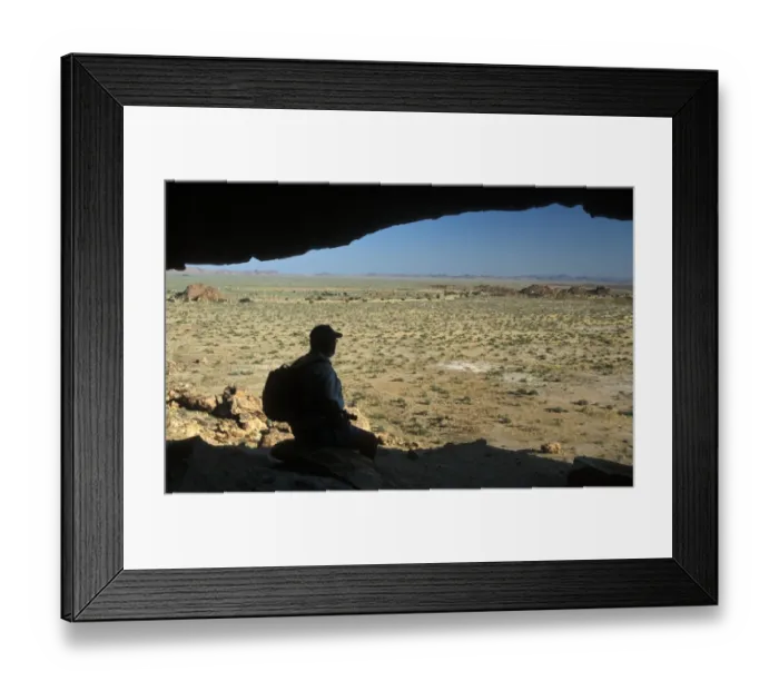 Framed Print : Namibia Looking through Granite rock window at Fish River Canyon, Namibia Framed Print : Namibia Looking through Granite rock window at Fish River Canyon, Namibia