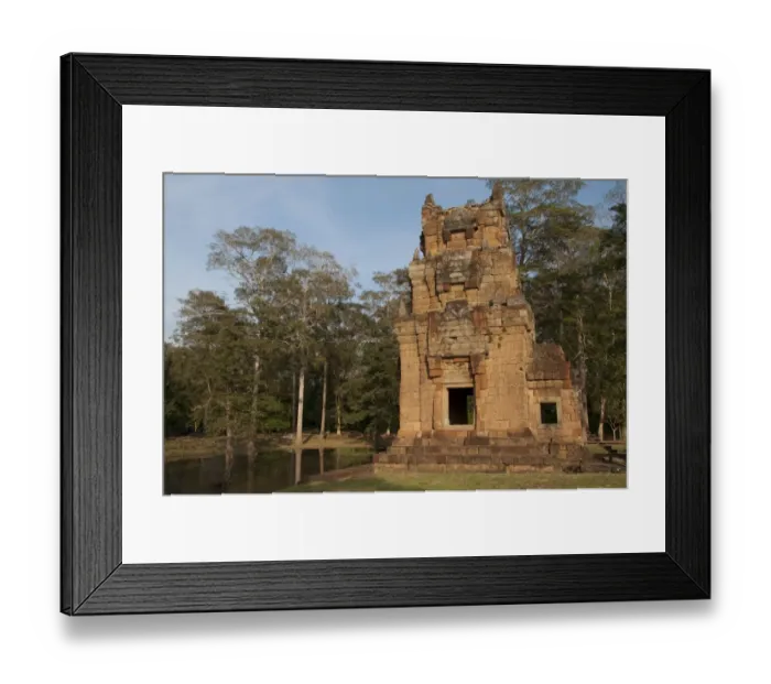 Framed Print : View of Khmer temple tower beside pond, Prasat Suor Prat Tower Complex, Angkor Thom, Siem Riep, Cambodia Framed Print : View of Khmer temple tower beside pond, Prasat Suor Prat Tower Complex, Angkor Thom, Siem Riep, Cambodia