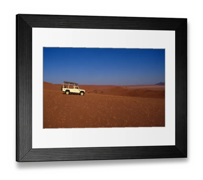 Framed Print : Namibia Landrover in the Namib Deaert Framed Print : Namibia Landrover in the Namib Deaert