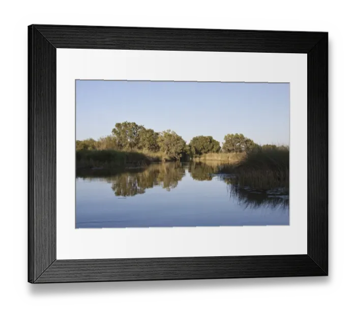 Framed Print : the Monachena River. Okavango Delta, Botswana Framed Print : the Monachena River. Okavango Delta, Botswana