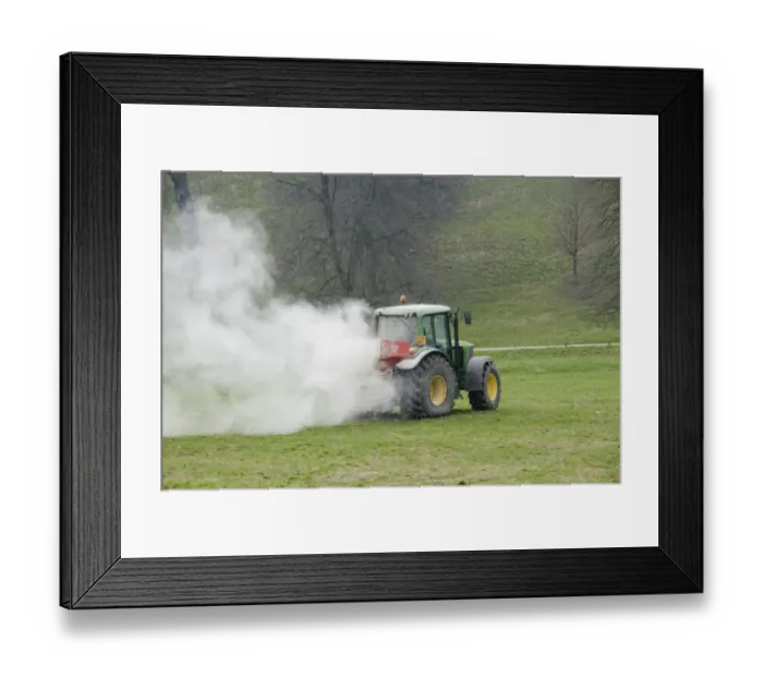 Framed Print : John Deere 6420S tractor and spreader, spreading Calciprill granular lime on grassland, Bolton Abbey, North Yorkshire Framed Print : John Deere 6420S tractor and spreader, spreading Calciprill granular lime on grassland, Bolton Abbey, North Yorkshire