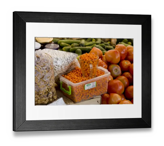 Framed Print : Sea Buckthorn (Hippophae rhamnoides) berries, for sale at fruit and vegetable market, Sigishoara, Transylvania Framed Print : Sea Buckthorn (Hippophae rhamnoides) berries, for sale at fruit and vegetable market, Sigishoara, Transylvania