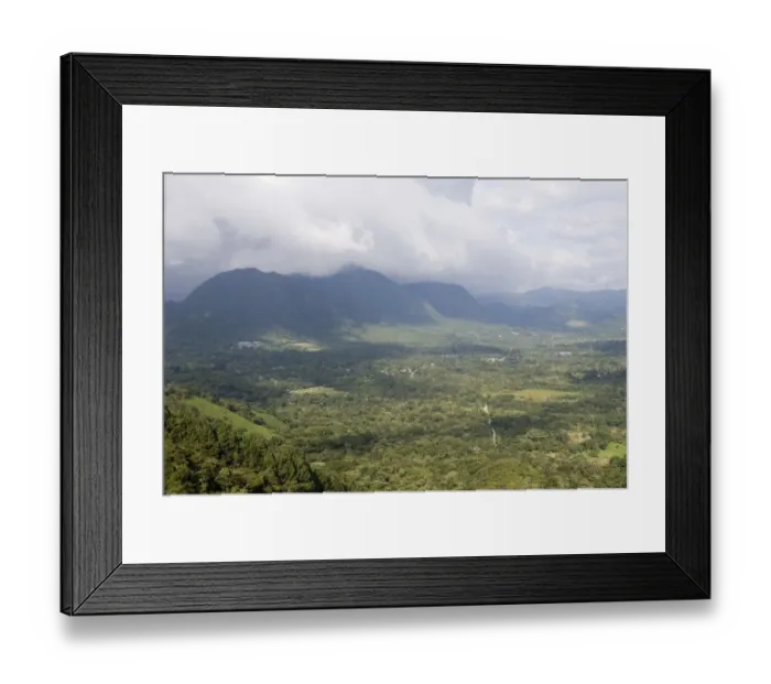 Framed Print : View of extinct volcanic crater, El Valle, Panama