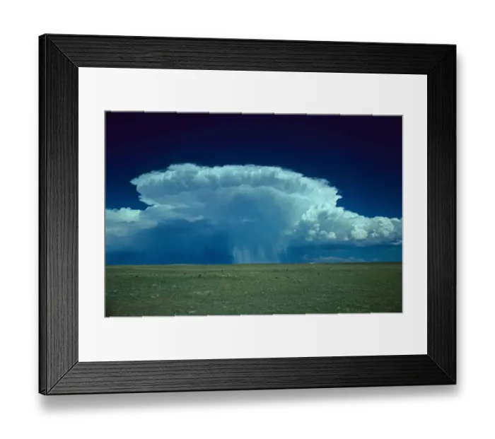 Framed Print : Hail storm anvil cloud tracking northeast across high plains, Northeast Colorado, U. S. A Framed Print : Hail storm anvil cloud tracking northeast across high plains, Northeast Colorado, U. S. A