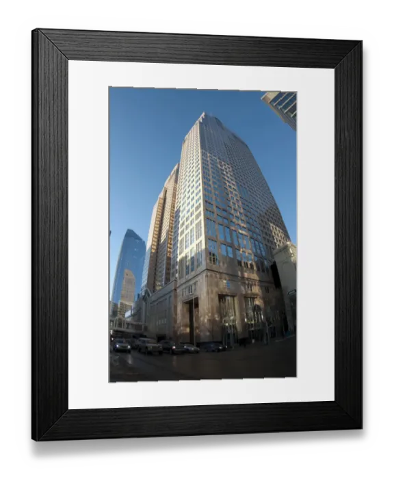 Framed Print : View of city skyscrapers, Bankers Hall, Calgary, Alberta, Canada