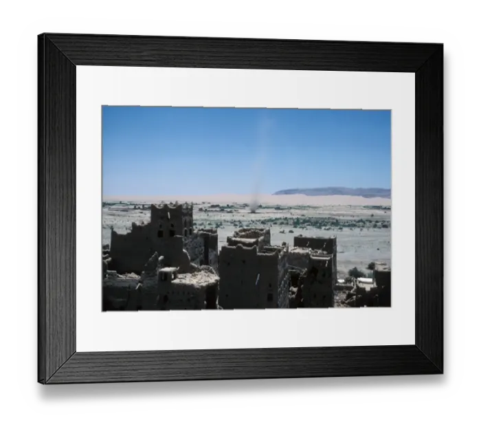 Framed Print : Dust Storm Dust Devil coming in from the empty quarter / North Yemen Framed Print : Dust Storm Dust Devil coming in from the empty quarter / North Yemen