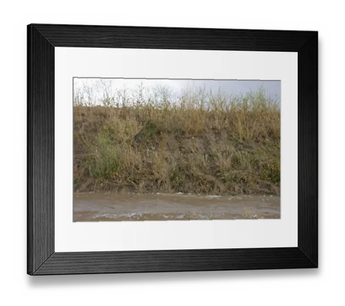 Framed Print : Water running off field edge after rainstorm, Spain, may Framed Print : Water running off field edge after rainstorm, Spain, may