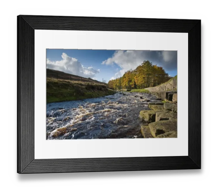 Framed Print : Fast flowing river habitat, Langden Brook, Sykes, Dunsop Bridge, Forest of Bowland, Lancashire, England, november Framed Print : Fast flowing river habitat, Langden Brook, Sykes, Dunsop Bridge, Forest of Bowland, Lancashire, England, november